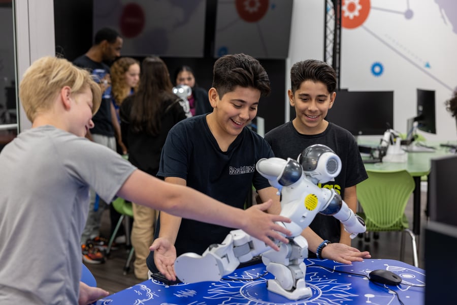 Enhancing Math Proficiency: Unleashing AI Labs and Robots as Engaging Tools