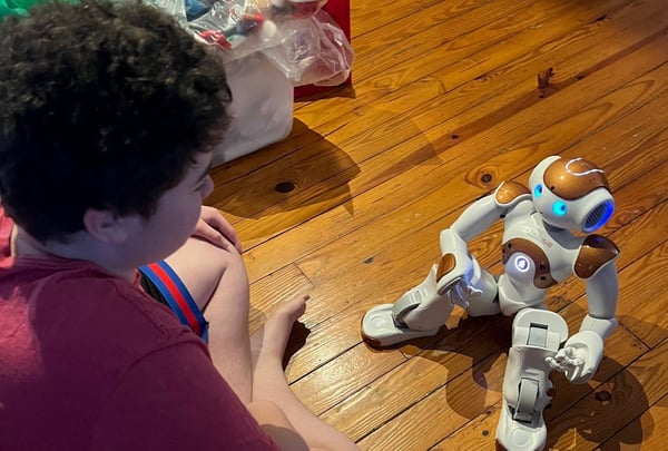 Chase and Nao Robot - Autism Christmas Cut