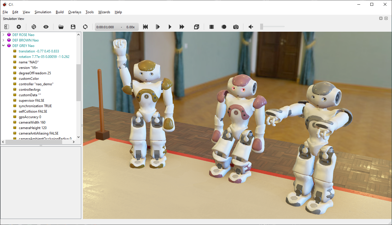 webots tutorial for nao