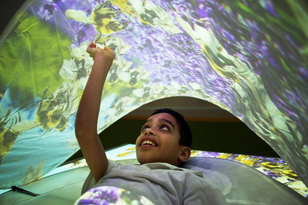 interactive-ceiling-projector