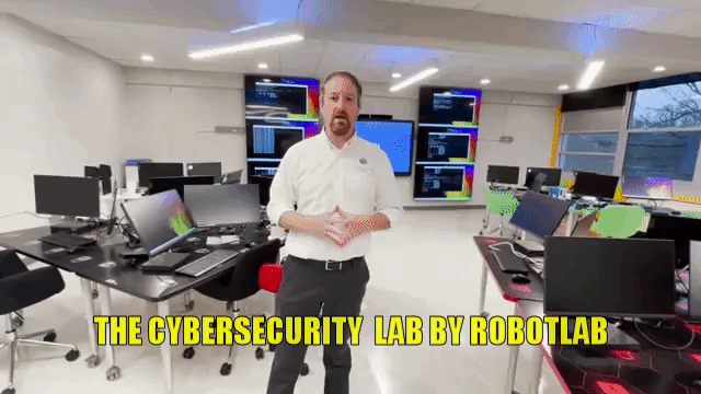 The cybersecurity lab by RobotLAB at Northeast Guilford High School